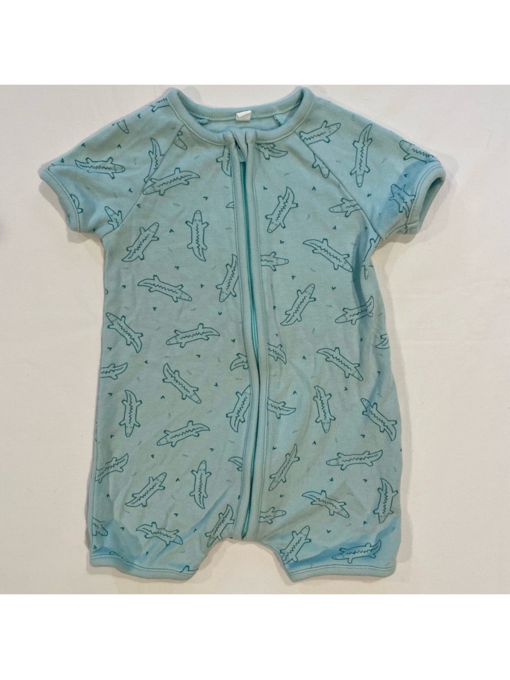 Baby Mori Romper Boys 0-3M Girls Crocodiles Summer Pajamas Bamboo Alligators